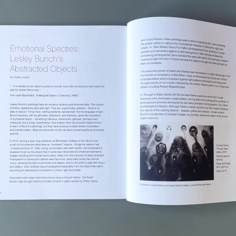 ‘Emotional Spectres: Lesley Bunch’s Abstracted Objects’ by Hettie Judah